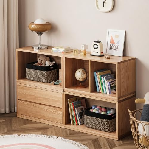 UBBCARE 4 Pack Storage Baskets for Shelves, Baskets for Organizing, Cube Shelf Storage Bin with Handles, Woven Storage Basket, 13"L x 9"W x 7.5"H, Black&Brown - color: Black&Brown, size: 4 Pack-13"(L)×9"(W)x7.5"(H)