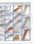 Bead Storage Solutions Elizabeth Ward Plastic See-Through Stackable 1,111 Piece Gold/Silver Assorted Costume Jewelry Findings Tray Bead Organizer - style: 1,111 PC Jewelry Findings
