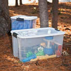 Sterilite 4 Pack Ultra Latching Box, Storage Bins with Lids, Clear Plastic, 70 Quart - Heavy-Duty Organizing Containers for Closet, Bathroom, and Office - size: 70 Quart