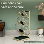 Lid Stand Lid Organizer Pot Lid Rack Holder for Utensils in Kitchen Cabinet Spatula Rack,Cutting Boards,Spoon Storage Gold - style: Erect