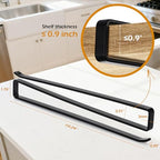 Tumbler Lid Organizer, Kitchen Space-Saving Cup Holder, Organizers for Under Cabinet Storage, No Glue or Drilling Required (black) - size: 1 Pack