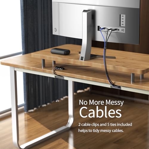 Delamu 62.8in Under Desk Cable Management, Safe Tidy Cable Management Under Desks for Home Office, 4 Pack Cord Organizer for Desk, Wire Organizer Kit, Beige - color: Beige, size: 62.8in L*2in W*1in H