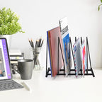 TOPCJ Triangle File Folder Racks,7 Sections File Holder,File Storage Sorter/Stand,Desktop File Organizer,Wire Organizer Rack,Magazine Folder Holder,Letter/Legal,Suitable to Hold Large/Small Items - size: 1-Set