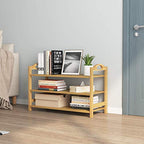 UDEAR Bamboo Shoe Rack 3-Tier Shoe Storage Organizer Entryway Shoe Shelf - size: 3-Tier