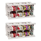 Shelf Reliance Cansolidator Cupboard - 2-Pack Can Organizer for Pantry, Stackable Soda Can Storage for Kitchen, Holds 20 Cans of Food or Soda - size: 2 Pack, style: 20 Soup Can
