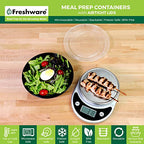 Freshware Meal Prep Bowl Containers [30 Pack] Plastic Bowls with Lids for Soup and Salad, Food Storage Bento Box, BPA Free, Stackable, Lunch Boxes, Microwave/Dishwasher/Freezer Safe (28 oz) - size: 28OZ-30PK