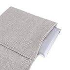IPENNY Couch Sofa Armrest Organiser Chair TV Remote Holder Bed Storage Pocket Bag for Cellphone Tablet Notepad Book Magazines DVD Eyewears Drinker Snacks Holder Pouch - color: Beige(4 Outer Pocket + 1 Newspaper Pocket)
