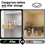 3-Tier Pull Down Spice Rack Organizer for Inside Cabinet Expandable Display Riser Shelf Seasoning Shelf (12.4IN/White) - size: 31.5 cm/12.4 in/White