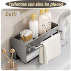 Utensil Holder,Compact Kitchen Sink Drying Rack - Durable and Stylish Solution,Self-Draining Tray Design,with Rag Rack（White） - color: White