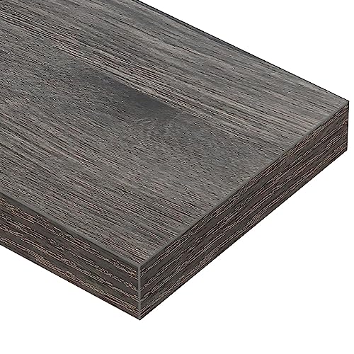 QEEIG Floating Shelves for Wall Bathroom Shelf Bedroom Kitchen Living Room Farmhouse Small Book Shelf 16 inch Set of 4, Grey (015-GY4) - color: D. Grey, size: 4pcs