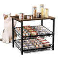3 Tier Can Organizer for Pantry, Adjustable Can Rack Organizer, Automatic Rolling Storage Holder for Various Ounces of Canned Food Drinks Pet Food, Ideal for Countertop Kitchen Cabinet