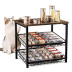 3 Tier Can Organizer for Pantry, Adjustable Can Rack Organizer, Automatic Rolling Storage Holder for Various Ounces of Canned Food Drinks Pet Food, Ideal for Countertop Kitchen Cabinet