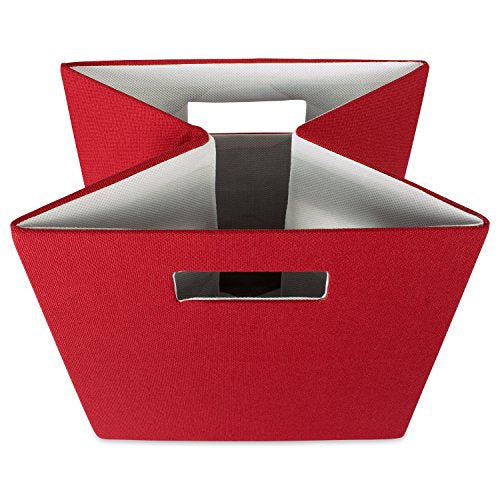 DII Collapsible Polyester Storage Cube, Solid, Lightweight and Durable, Small Square, 11x11x11, Rust - color: Rust, size: Small Square, 11x11x11"