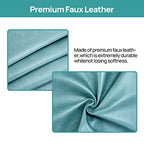 Teniux Remote Control Holder Faux Leather Armrest Organizer with 6 Pockets for recliner couch sofa, Armchair Caddy for Smart Phone, Book, Magazines, Ipad, Remotes (Teal) - color: Teal