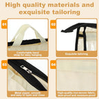 5 PCS Hanging Handbag Storage Organizer Non-Woven Transparent Dust-proof Homewares Purse Wallet Closet Storage Bag with Zipper and Handle (XL) ﻿