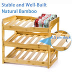 TOPZEA Soda Can Rack Organizer for Pantry, 3 Tier Bamboo Stackable Can Goods Storage Dispenser Shelf Canned Food Holder Stand for Kitchen Coutertop, Cabinet, Hold up to 36 Cans