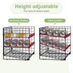 JKsmart 3-Tier Stackable Can Rack Organizer for Pantry, Adjustable Can Storage Holder for Various Ounces of Canned food Soda Drinks, Can Dispenser for Kitchen Cupboard Cabinet, 2 Pack - size: 3 Tier - 2Pack