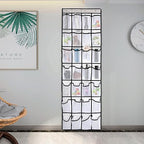 Pocket Shoe Organizer,28 Pocket Door Shoe Organizer Hanging Shoe Organizer Shoe Rack for Closet Pantry Shoe Holder for Men Sneakers, Women High Heeled Shoes, flip flops(White,size:68.5x20.88inch)