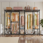 VIPEK V50 Heavy Duty Clothes Rack, Extra Large Freestanding Garment Rack with Adjustable Shelves, Open Closet Storage System for Bedroom, Reach-in/Walk-in Closet, 1300 lbs Capacity, Black - color: Black