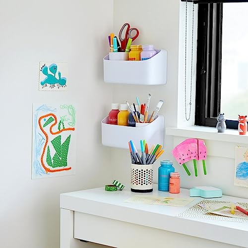 Command 10 Lb Large Organizing Caddy with 4 Strips, 9.91" x 3.38" x 5.15", Heavyweight Damage-Free Hanging for Organizing Cleaning Supplies, Closet, and Pantry - size: 9.9 in. x 5.2 in. x 3.5 in.