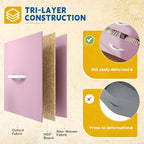 DWVO Dresser for Bedroom, 7 Drawers Fabric Dresser, Organizer Unit for Living Room, Hallway, Closets - Sturdy Steel Frame, Wooden Top & Easy Pull Fabric Bins, Pink - color: Pink, style: 7-Drawer