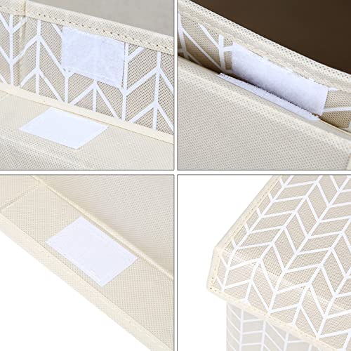 Mayniu Kids Toy Storage Box Chest with Lid, Sturdy Toy Bin Organizer for Kids, Girls, Boys, Living Room, Nursery, Bedroom, Playroom 25"x13" x16" (Beige) - color: Large Beige