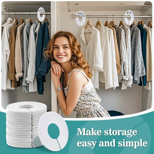 30pcs Closet Dividers Baby Clothes Organizers - Girl Boy Closet Organizers Clothes Dividers Closet Labels Closet Separators Garment Organizer Boutique Clothing Rack Dividers Hanger Dividers Hanger