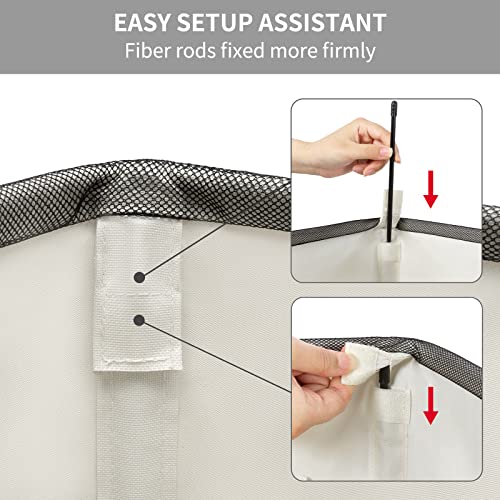 Chrislley 45L Slim Laundry Hamper Narrow Laundry Basket with Handle Foldable Dirty Clothes Portable Skinny Hamper Organizer Storage Bins (22 inches, beige) - color: beige, size: 45l(14.96"l x 8"w x 21.65"h)