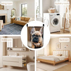 Realistic Cute Bulldog Laundry Basket, Foldable Oxford Cloth, Waterproof Dirty Clothes Hamper with Handles, Clothing Storage Bucket Toy Organizer for Bathroom Bedroom Dorm, 19.7"x15.7" - style: Bulldog 01