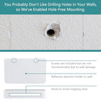3 Slot Adjustable Remote Holder Wall Mount, Adhesive TV Remote Controller Holder, Wall Pen Holder Storage Accessories for Home Office School (2 Packs & White) - color: White&2pcs