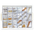 Bead Storage Solutions Elizabeth Ward Plastic See-Through Stackable 1,111 Piece Gold/Silver Assorted Costume Jewelry Findings Tray Bead Organizer - style: 1,111 PC Jewelry Findings