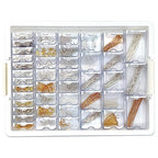 Bead Storage Solutions Elizabeth Ward Plastic See-Through Stackable 1,111 Piece Gold/Silver Assorted Costume Jewelry Findings Tray Bead Organizer - style: 1,111 PC Jewelry Findings