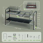 NETEL Adjustable Under Sink Organizers and Storage,Pots and Pans Organizer Under Kitchen Cabinet,Pan Lid Organizers inside Cabinet,Expandable Cabinet Storage Shelf with Pan Rack and 7 Dividers - size: Multi-functional with pot holder