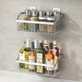 SUS304 Stainless Steel Wire Basket, Hanging Wall Organizer Cabinet Storage Basket, Wall Mounted Shelves for Home Kitchen Bathroom, 2-Pack - size: 13.8Inch 2PCS