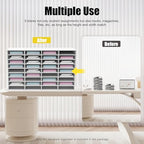 Literature Organizer 36 Compartment Office Mailbox Classroom Mailbox Organizer Wooden Mailbox Sorter Particle Board with Adjustable Shelves for Home Office and Classroom