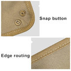 OULIGET Outdoor Folding Home Desktop Storage Tray,Jewelry Fast Folding Storage Tray,Outdoor Camping Canvas Trays,1 Piece，Khaki
