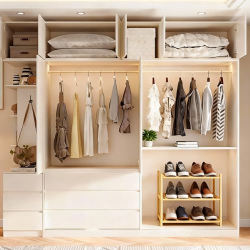 Small Shoe Rack, Multipurpose 3 Tier Shoe Organizers Rack，Small Bamboo Shelfs for Shoes, Plants, Books, Living Room, Hallway Bedroom, Bathroom (3 Tier) - size: 3 Tier
