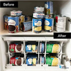 Shelf Reliance Cansolidator Pantry Plus - 2-Pack Can Organizer for Pantry, Stackable Soda Can Storage for Kitchen, Holds 60 Cans of Food or Soda - size: 2 Pack, style: 60 Soup Can