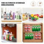 Clear Plastic Storage Bins-6 Pack Large Pantry Organizers and Storage Containers for Kitchen, Bathroom, Under-Sink, Office, Closet, Garage, Freezer and Snack - size: 6 Large & 0 Small