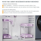VERIFOST Under Sink Organizer - 2 Pack Adjustable Height, 2 Tier Organizers for Bathroom & Kitchen Sink, Purple - color: Purple