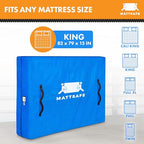 Nordic Elk Mattress Bags for Moving and Storage (King) Heavy Duty Moving Supplies, 8 Sturdy Handles, Strong Zipper, Mattress Cover Bed Bags, Storage Cover Essentials Packing Protector - size: King