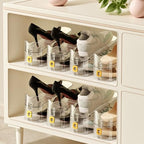 Clear Shoe Slot Organizers 12PACK Shoe Stacker Rack Organizer for Closet Adjustable Shoes Holders Space Saver Zapateras Organizers - size: 12Pack