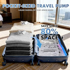BoxLegend 20 Pack Travel Vacuum Storage Bags with Wireless USB Electric Pump (1200mAh) 4 Sizes for Luggage, Suitcase & Backpack Must-Have Travel Essentials Save 80% Space for Clothes & Packing - size: TRAVEL 20 PACK-Electric Pump