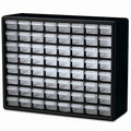 Akro-Mils 64-Drawer Plastic Drawer Storage Cabinet for Garage Organization, Bead Organizer, Building Bricks Storage, Teacher Toolbox, Makeup Organizer, 20" W x 6" D x 16" H, 10764 Black - size: 64 Drawer
