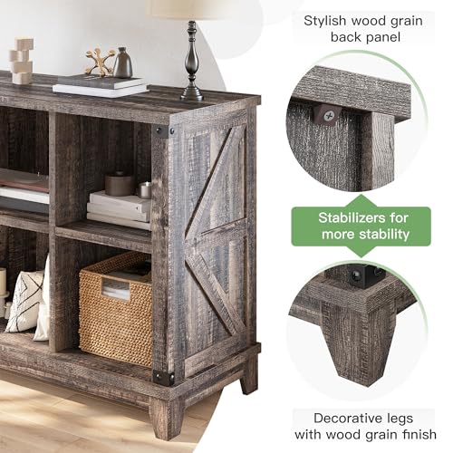 EnHomee 8 Cube Storage Organizer and Shelves, Cube Shelf Bookshelf for Home and Bedroom, Black Oak - color: Black Oak, size: 8 cube