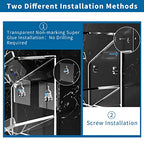AITEE Acrylic Bathroom Organizer Shower Caddy, Clear Shampoo Holder Organizer Shelf Wall Mounted, Shower Shelves with Suction Cup, No Drilling and Rustproof, Sturdy and Durable - style: Upgraded Shelf