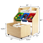 Humble Crew Kids' Store-All Unit, Natural Finish (TB816) - color: Natural Finish & Primary