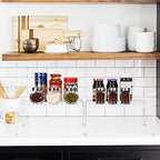 SIBAO Kitchen Cabinet Storage Shelf Rack/Plastic Feet - (13.1 x 10.2 Inch) - Steel Metal - Rust Resistant Finish - Cups, Dishes, Cabinet & Pantry Organization (2, White) - color: White
