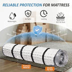 Storage Logic Foam Mattress Vacuum Bag with 4 Adjustable Packing Straps for Moving, Storage, Shipping, Vacuum Seal Mattress Bag with Packaging Straps (Queen/Full/Full-XL) - size: Queen/Full/Full-XL