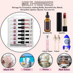 Makartt Nail Polish Organizer: Clear Nail Polish Holder for 48 Bottles, Portable Sturdy Gel Polishs Organizer Case with 8 Adjustable Dividers, Double-Sided Opening Space Saver for Salon & Home Use - size: Clear 48 bottles